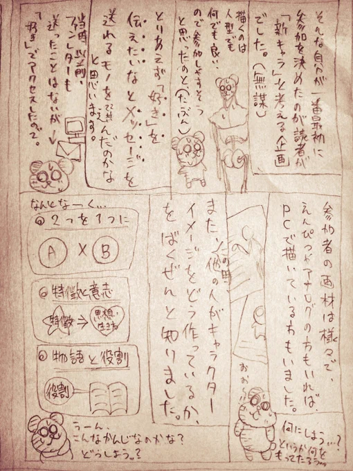 【脳眠とお絵描きについての話】その6エッセイのような、記憶の書き出し。描きたくても描けないなら、かけることを探しはじめる。さて、ぽのが選んだ道具は一体なんでしょう?毎日20~21時頃に投稿予定です。#漫画が読めるハッシュタグ#ねぇ脳眠こっちむいて#お絵描き初心者 #オリジナルキャラ 