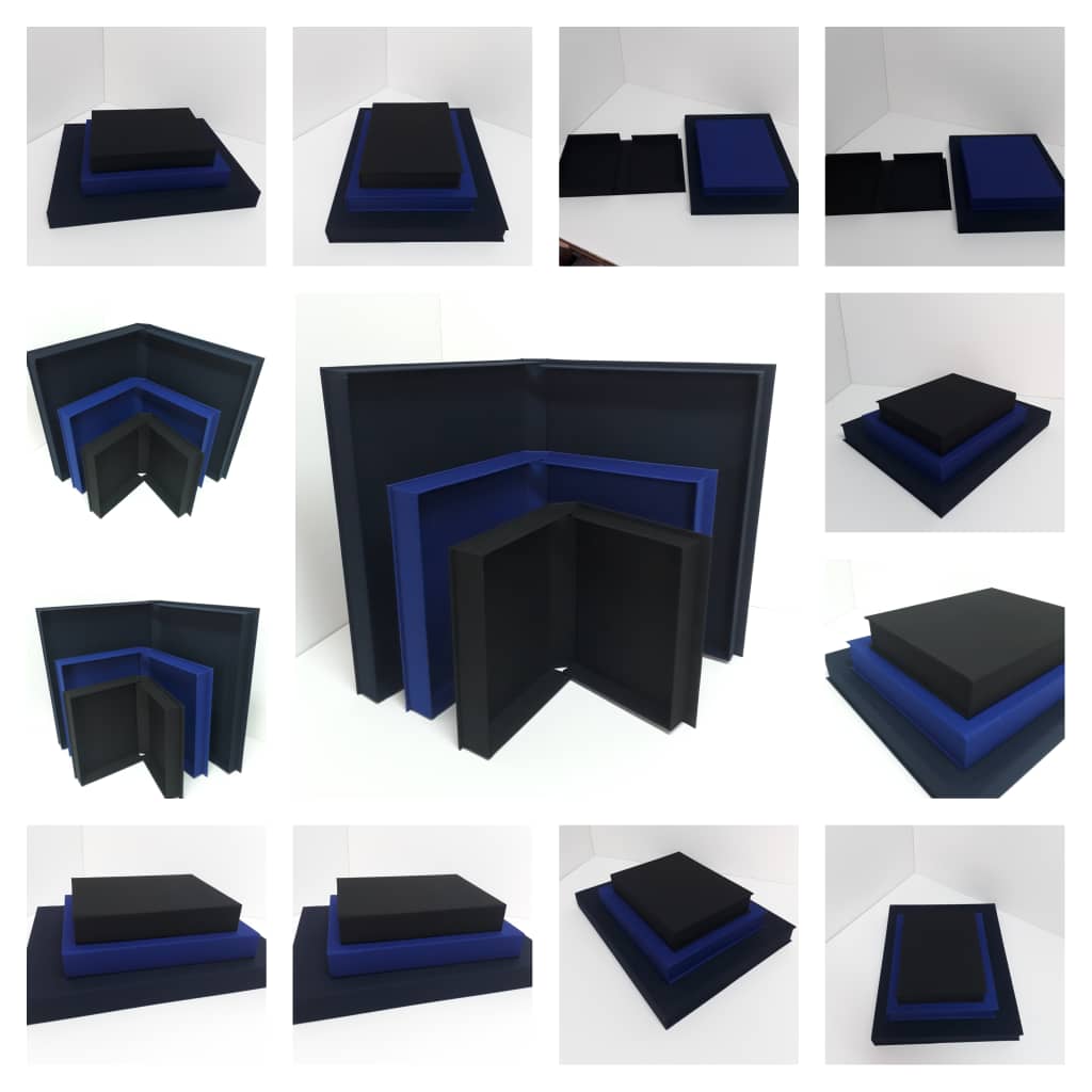 ¿Has estado organizando documentos, fotografías, obras de arte en papel o planos? Hicimos este combo de 3 cajas tipo almeja para que los reguardes y conserves en buen estado. Son 3 tamaños y vienen combinadas en 3 colores diferentes.

#QuédateEnCasa
Somos #En3Artes 🇻🇪