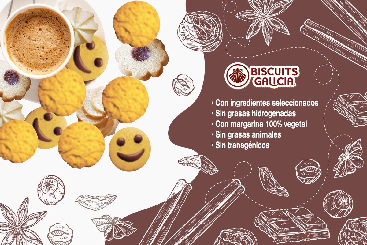dcv_alimentaria's tweet photo. Estamos muy contentos de presentaros esta nueva gama de productos con sabor y textura de pastelería artesanal, @biscuitsgalicia 👩🏽‍🍳🍪

Sin aceite de palma ni grasas hidrogenadas, se presentan envasadas individualmente para garantizar su frescura y calidad. 🌱🍪🍫 https://t.co/glvha1vpH3