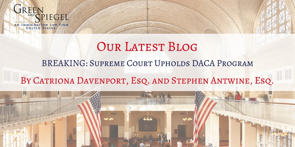 On Thursday, the #USSupremeCourt ruled that the Department of Homeland Security’s decision to rescind #DeferredActionForChildhoodArrivals was invalid because Trump's administration made the change without compliance with proper procedural compliance: bit.ly/3dd06hr #DACA