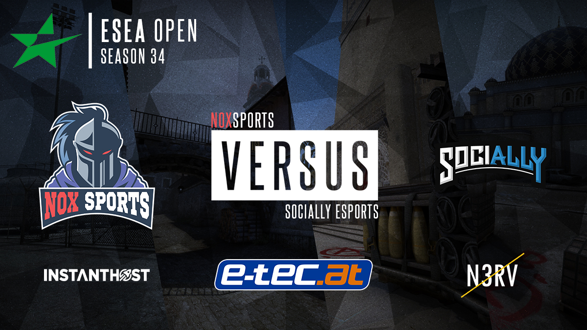 📢Spieltag 1️⃣6️⃣ in der <a href="/ESEA/">ESEA League</a> Open📢

🆚 <a href="/SociallyEsports/">Socially</a> 🇨🇰
🕒 18.06.2020 - 20:30
🗺️ de_dust2
📋 play.esea.net/teams/8754072
🎥 twitch.tv/noxsportstv
🎙 <a href="/NOXro0t/">noxro0t</a>

---
powered by <a href="/ETECat/">e-tec.at</a>

#csgo #twitchtv #cast #esea #noxftw #neversurrender