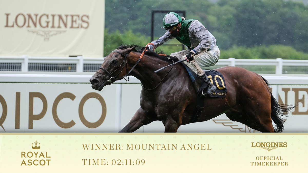 RACE 2: THE WOLFERTON STAKES

Winner: Mountain Angel

Jockey: James Doyle

Trainer: Roger Varian

#RoyalAscot <a href="/Longines/">Longines Watch Co.</a>