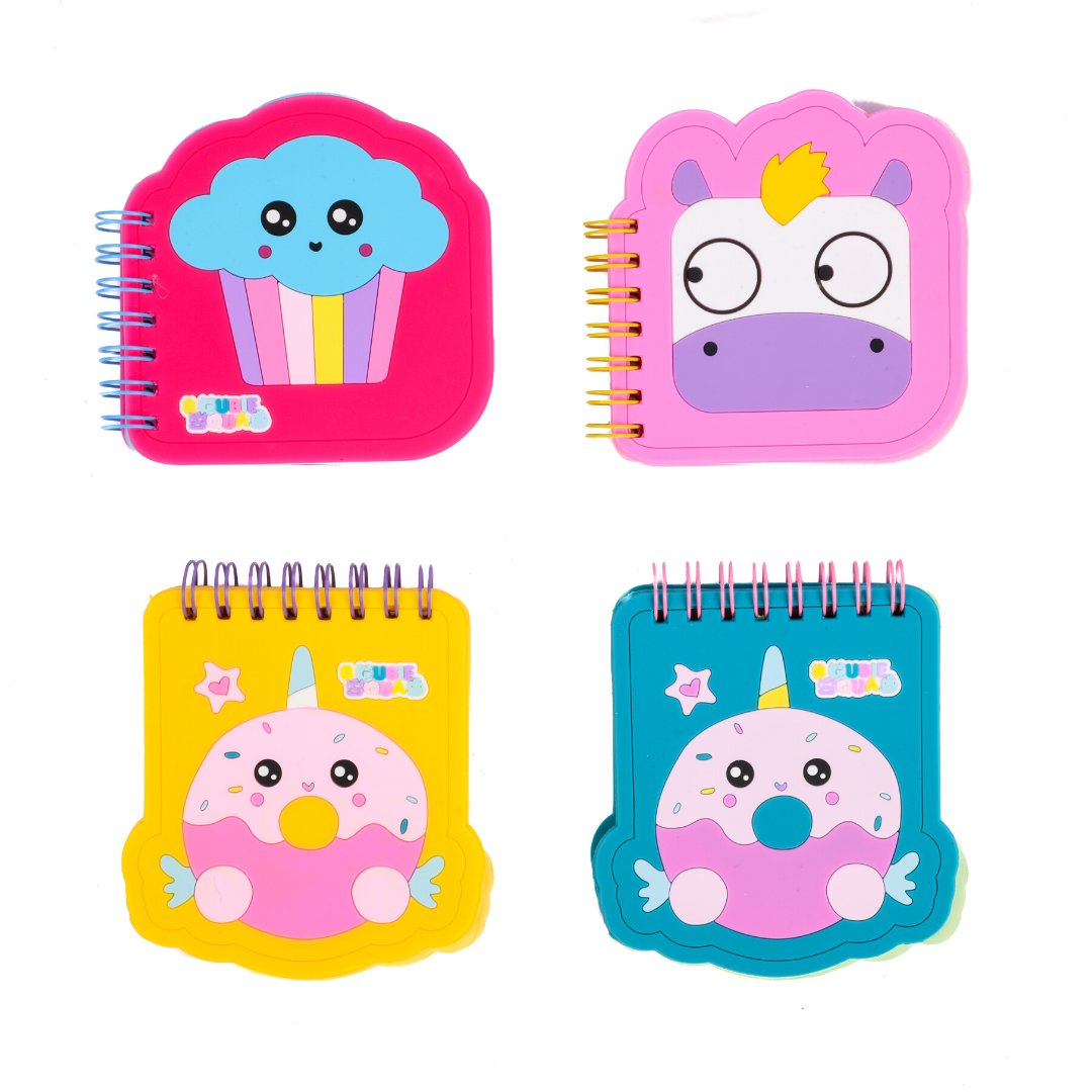 Lists are our jam!  Whether its fun things to tick off the list, or fun stuff we want to buy, the best place to keep them all on track is in our cute Cubie Squad spiral bound notebooks!

Hands up, if you want your lists to be in these awesome notebooks?