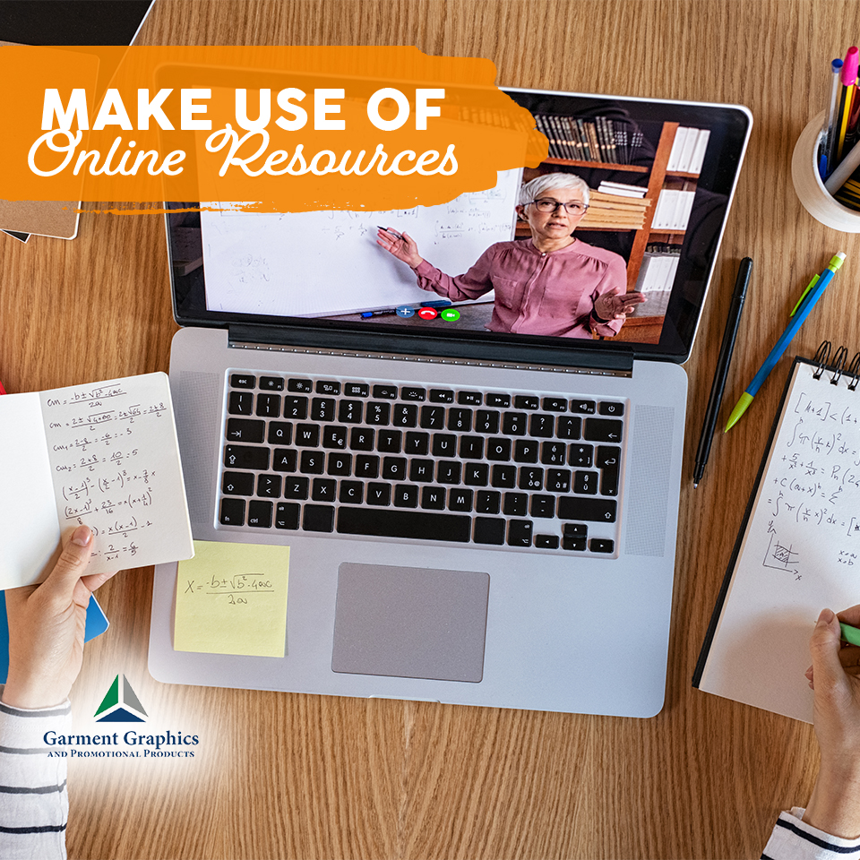 There are lots of ways teachers can get creative with online resources for their at home learners. Send an informative or thought-provoking video, podcast, or article for students
to learn from and discuss. 💻

Visit us at garmentgraphics.net!

#GarmentGraphics #PromoProducts