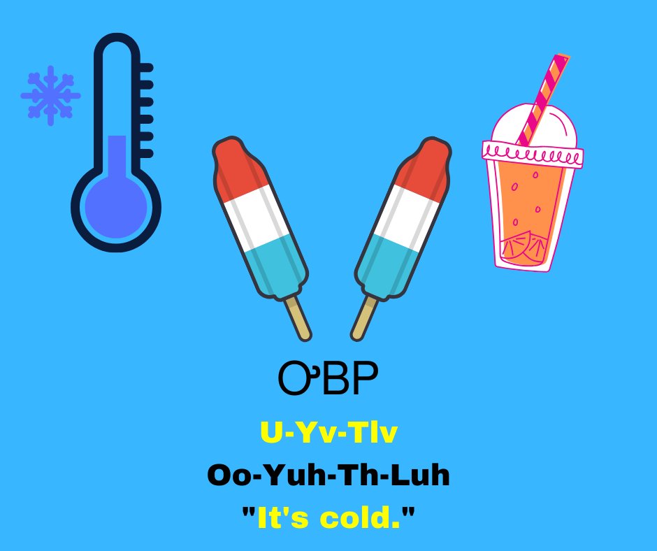 NSUNASC's tweet image. Cherokee Word of the Day:

ᎤᏴᏢ - Uyvtlv - Oo-Yuh-Th-Luh

"It's cold."