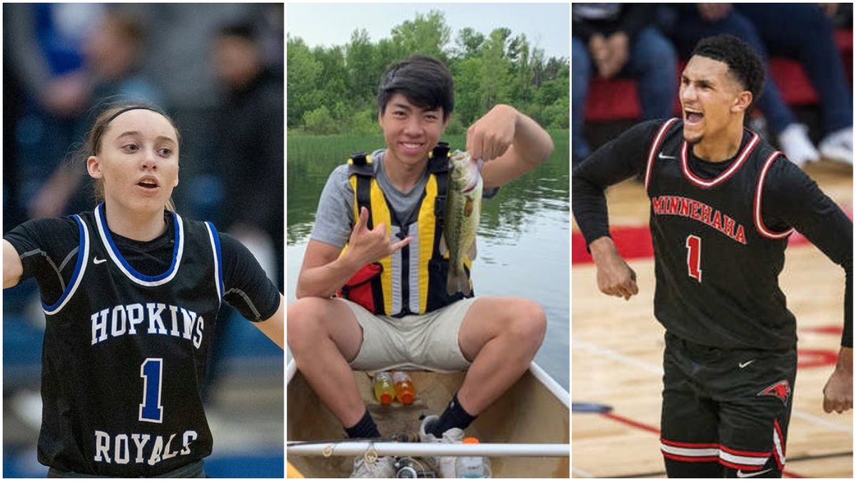 StribSports's tweet photo. Today's @StarTribune All-Metro Sports Award winners are two of the biggest names ever to play in Minnesota, and a New Life Academy graduate with an inspiring story to share: @paigebueckers1, @JalenSuggs2020 and Ben Zheng. https://t.co/uq2J0QEmwc https://t.co/LErbxviw2p