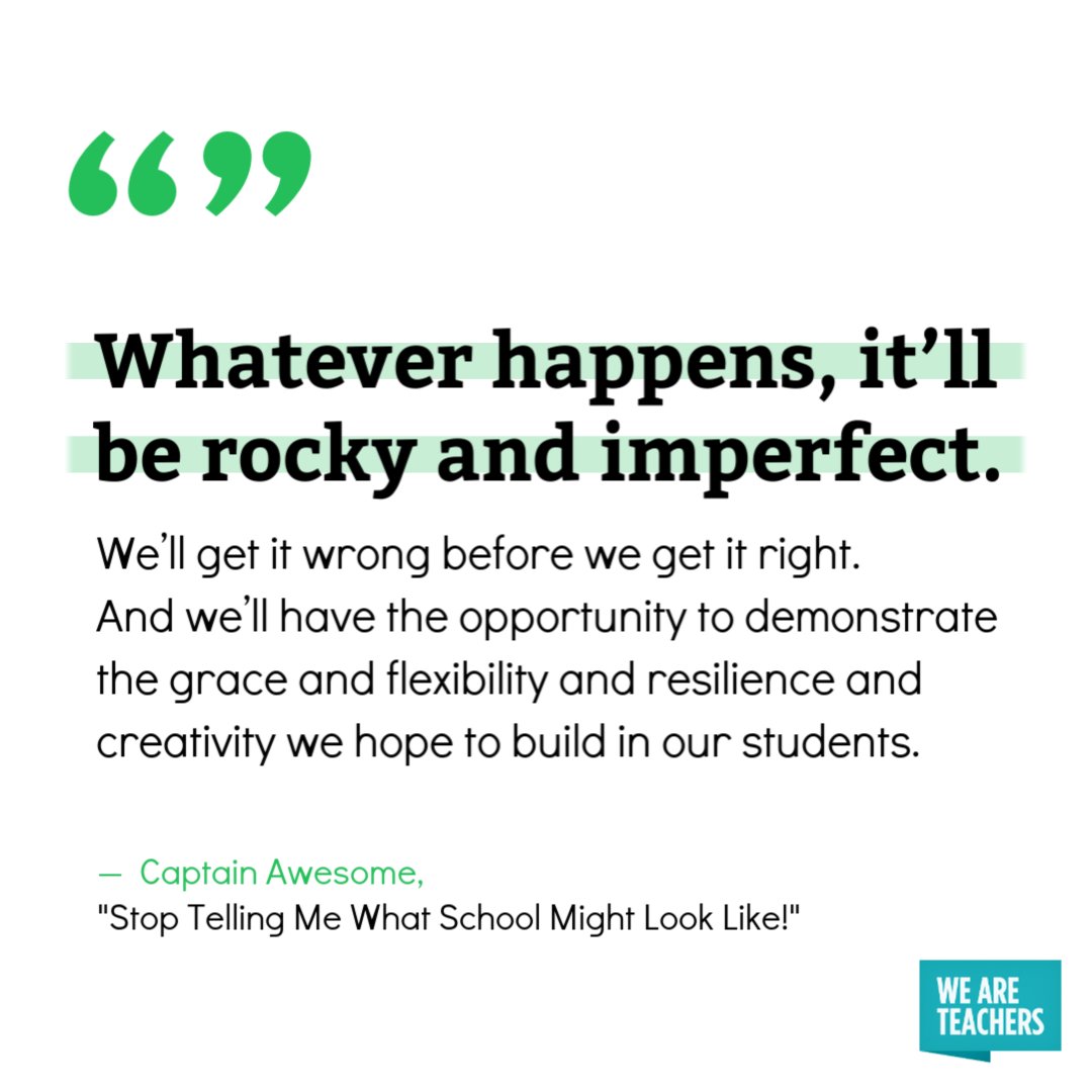 WeAreTeachers's tweet photo. Are you also done with people trying to predict what schools will look like in the fall? #COVID19

Then this article is for you: https://t.co/avr02mAnRW https://t.co/tQgKraHflJ
