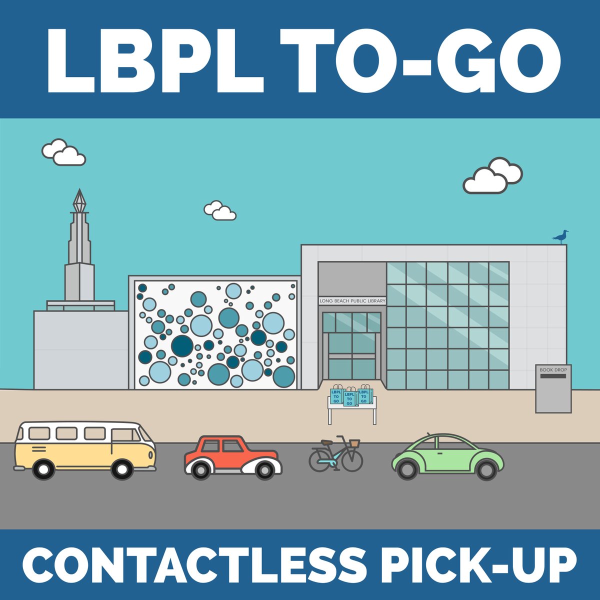 LBCityLibrary's tweet image. LBPL To-Go, our contactless pick-up service for books, DVDs, CDs, and audiobooks, will begin on Tuesday, June 23rd!

For more info, visit longbeach.gov/library/news/l…