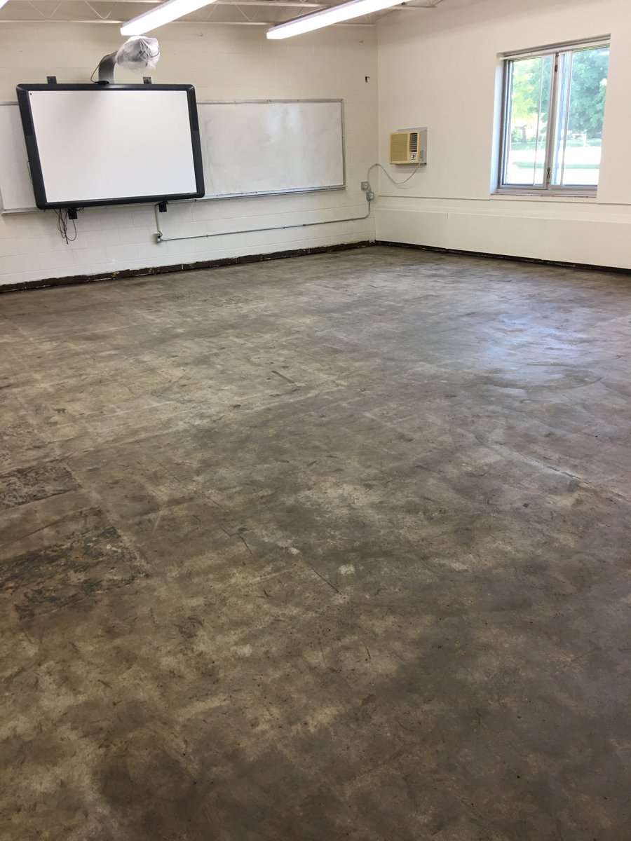 LTLions's tweet photo. More summer improvements with floors. Tile is out. Epoxy floors are coming in July! #GoLoneTree https://t.co/QT5Bjv58hf