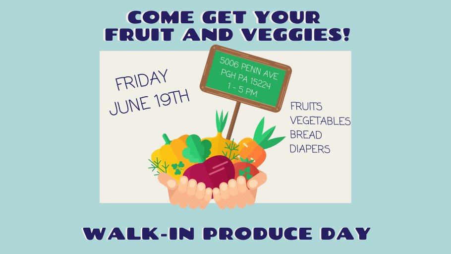 PGHRWA's tweet photo. Stop by the Irma Freeman Center anytime between 1-5 pm tomorrow to pick up fruit, vegetables, breads, diapers, and any other donated goods that we might have! ππ₯π₯¬π
Don't forget to wear a mask and practice safe social distancing practices! #supportrestaurantworkers https://t.co/lZcLLujIEE