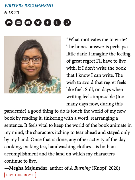 MeghaMaj's tweet photo. I wrote this tiny thing a couple months ago on what keeps me motivated, in case this speaks to anybody who's working hard to keep writing. With many thanks to stellar editor @JessKashiwabara at @poetswritersinc 
https://t.co/EGBvgtqfse https://t.co/SK3fY7NAMj