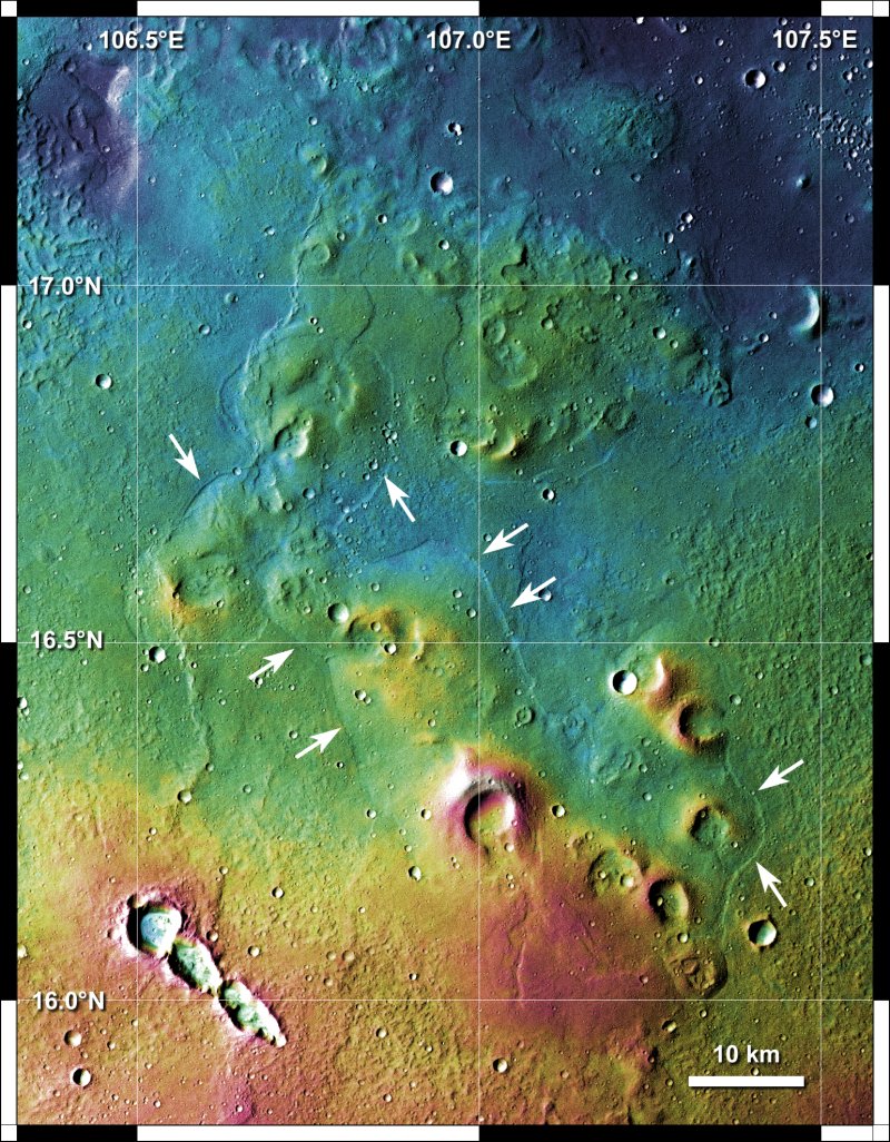 So let's start. There is a ongoing debate within martian community whether some flow-like and cone-like features on the surface of Mars resulted from igneous  #volcanism or sedimentary volcanism. We are trying to find this out really hard, but this is not easy task. Why? 2/n