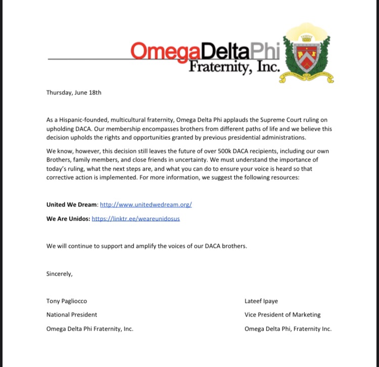 #ODPhi applauds the Supreme Court for upholding DACA. We must understand the importance of today’s ruling, what the next steps are, and what you can do to ensure your voice is heard so that corrective action is implemented. #HomeIsHere #HereToStay