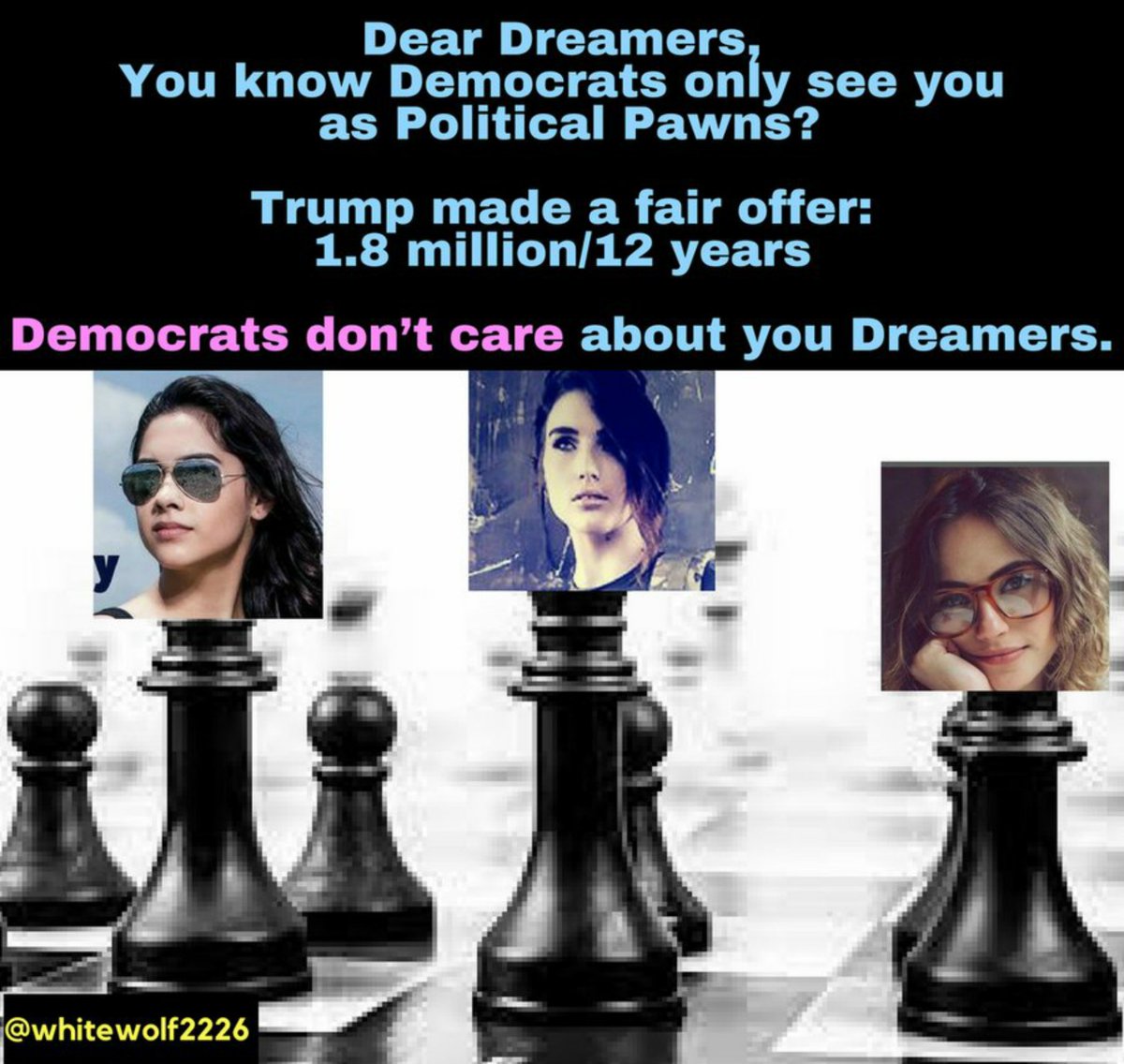 This is why Chuck "fake tears" Schumer was crying tears of joy today Mr President.  #DoNothingDemocrats will continue to use DACA / DREAMERS as political pawns.  https://twitter.com/realDonaldTrump/status/1273665643104079872?s=20