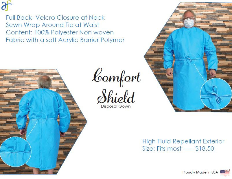 SeamsAssoc's tweet photo. Gowns available from @SeamsAssoc member Amerifab International
To Order:
Marketing@amerifabintl.com
800-882-3205
#GetusPPE #safetyfirst #PPEshortage #MadeinAmericaPPE #SEAMS #Apparel #AmericanTextiles #WeMakeAmazing #BuildingASupplyChainBridge #MadeInAmerica #MadeInUSA #PPE https://t.co/7QjMV3wN60