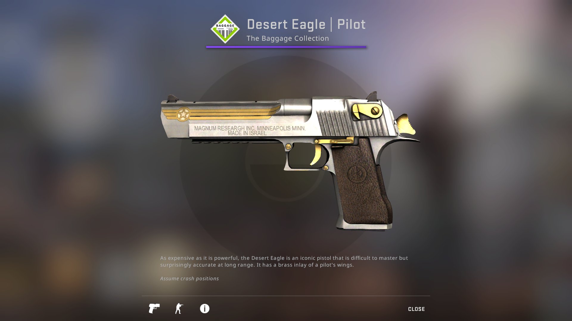 Ra 🇧🇪 on Twitter: "🛩️ Desert Eagle | Pilot 🛩️ One of the best skins in the game &amp; most people don't even know it exist 👀 A Factory New version