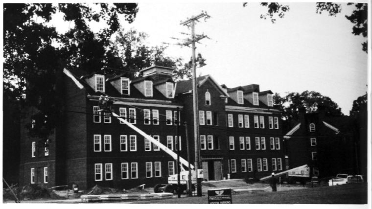 HPUAlum's tweet photo. During 1999, this dorm was to be completed on September 30th. Do you know which dormitory this is that is on campus? #HPUAlum #TBT https://t.co/8lztZjXBLs