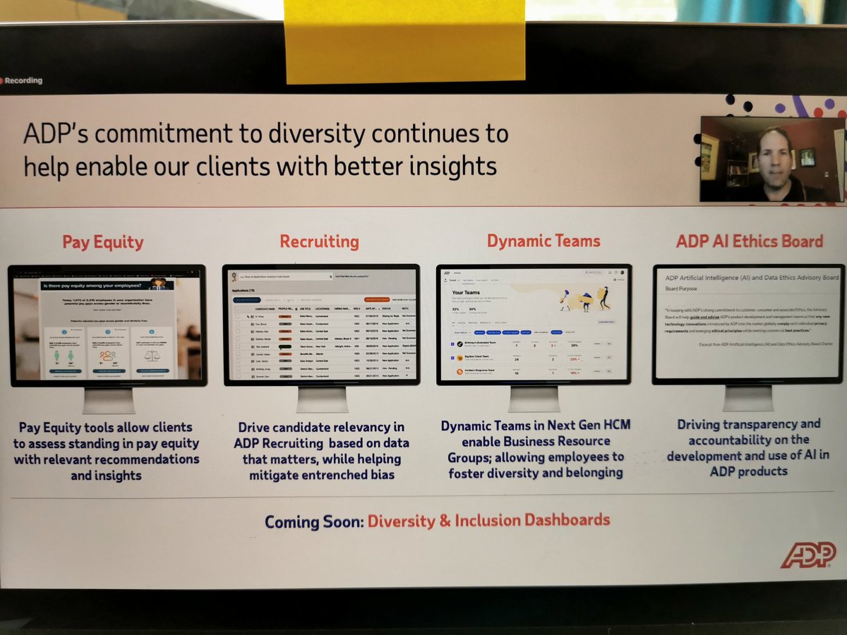 Carlos &amp; <a href="/DonWeinstein1/">Don Weinstein</a> addressing bias, inequity in pay &amp; overall improvement in a diverse, inclusive workplace. Showing real solution examples to reduce negative impact on affected groups  #adpaday