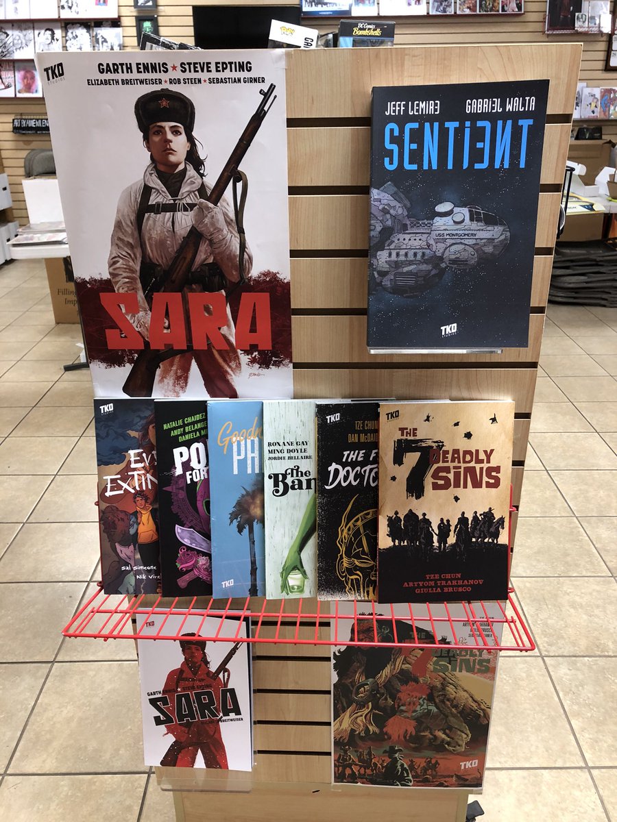 UrbnLegndComics's tweet photo. Got our @TKOpresents restock in
Including the Eisner nominated Sentient https://t.co/obIDNsADdo