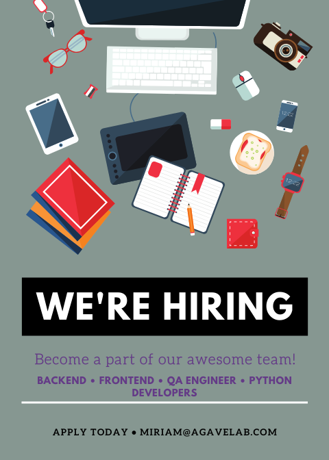 AgaveLab's tweet photo. We are looking for great and amazing people to #work with us https://t.co/JZ071pAzgg