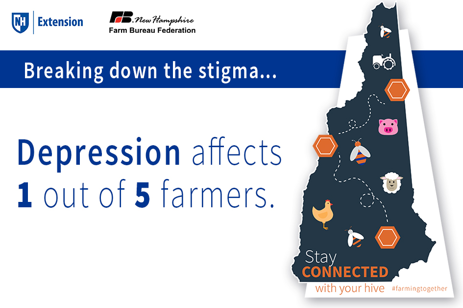 Whole health begins with #mentalhealth and for our ag community, focusing on mental health has never been more important. That’s why staying connected can truly help. Know a #farmer? Check in on them today! #farmingtogether <a href="/NHFarmBureauFed/">NHFBF</a> #NH 
unh.me/av1I50zVVqb