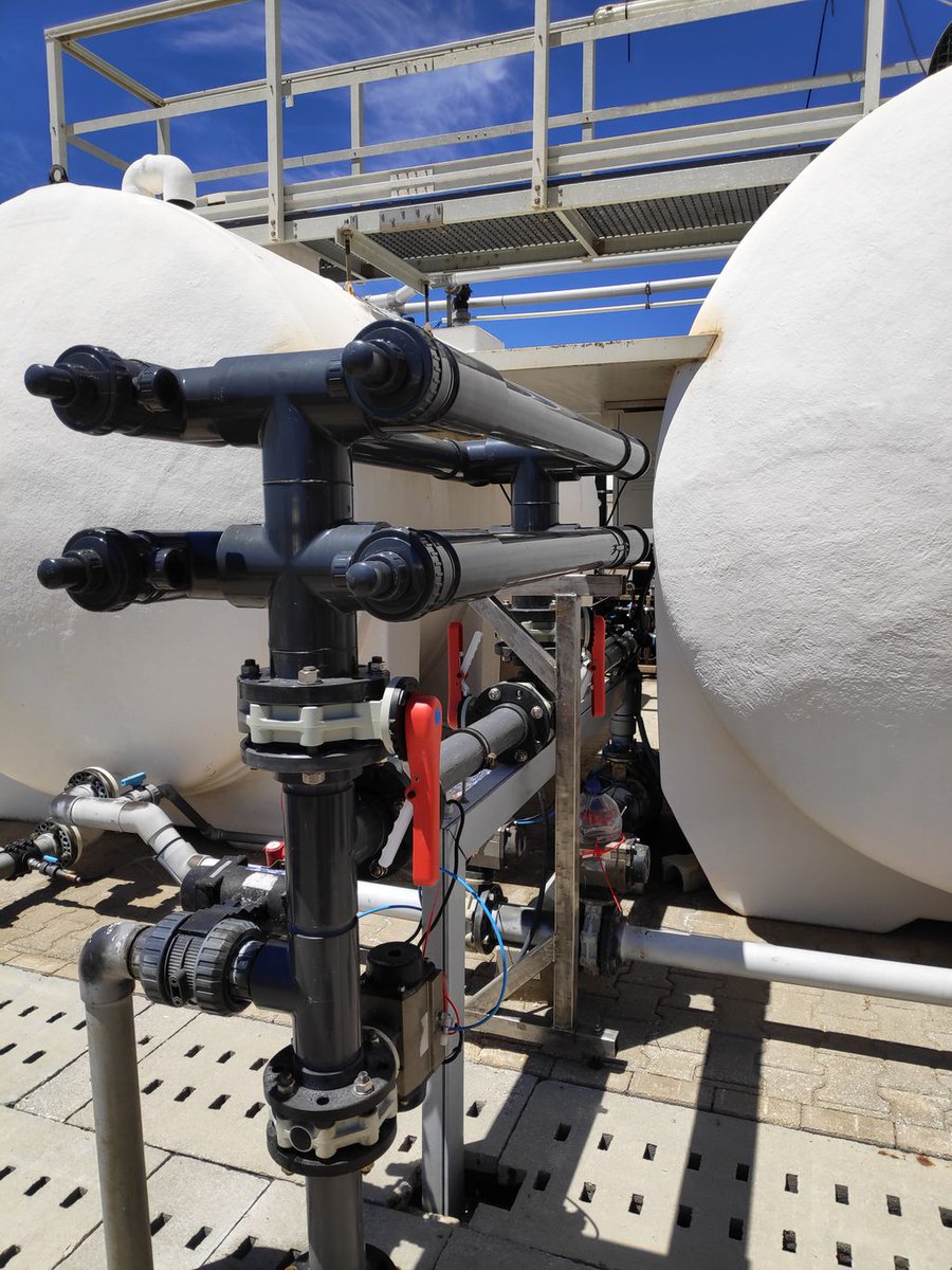 Phytobloom's tweet photo. We don't stop growing and improving or microalgae production! We have now installed an UV system to assure a thorough sterilization of our water.
This system was partially supported by #SIMBAproject https://t.co/xwb9Wb7EhY