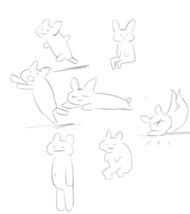 松村さんの全身の描き方動画を見ていた 