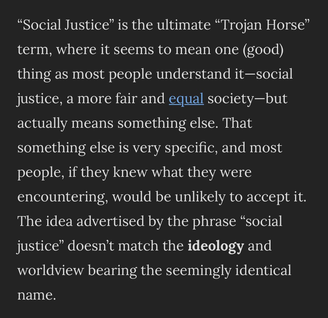 This ambiguity works to the advantage of Social Justice activists. It makes it easy to deflect criticism.In order to combat the rise of this illiberal ideology, it’s important to understand the terms.Here’s an excerpt from  @ConceptualJames’s commentary for  @NewDiscourses.