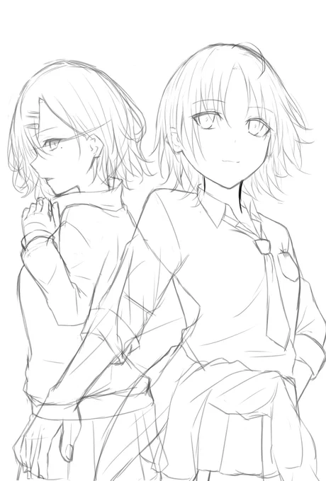 次は線画だ…
もう少し可愛く描けるようになりたいと反省しつつ、とりあえず最後まで描ききります。
顔のバランスとか「概ね」変じゃないはずなんだけどなぁ 