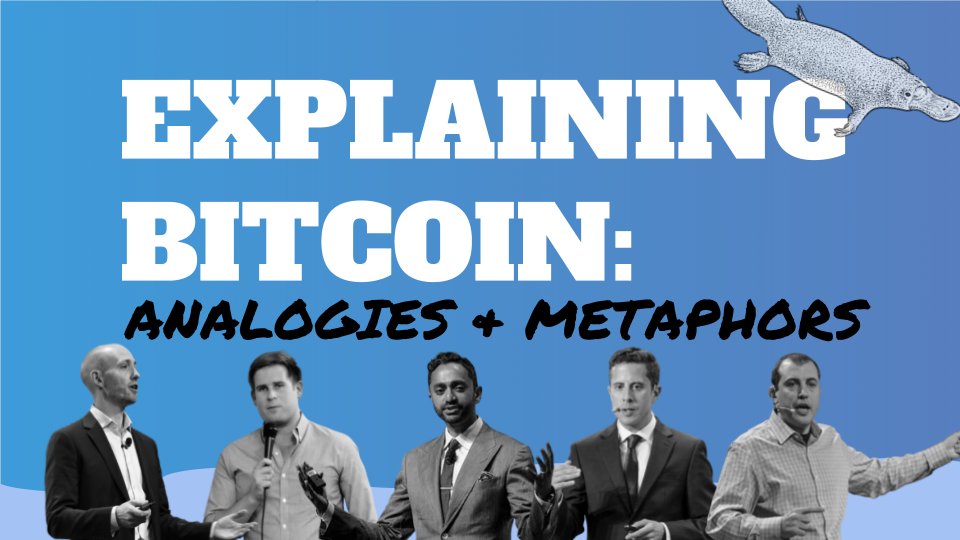 If you’ve ever had trouble explaining  #Bitcoin   to someone, you’re not alone.Some tips:Ditch complex definitions & jargonMeet people where they standUse words & concepts they already grasp0/ Here's a thread of the best teachers with the most intuitive explanations.