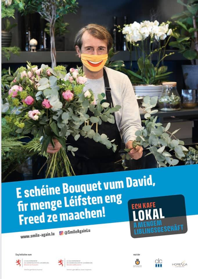 MarieLaureMo's tweet photo. 😁 #SmileAgainLu 😁 La nouvelle campagne de sensibilisation lancée par le @gouv_lu w/ clc, Horesca & @FDA_LUXEMBOURG
➕d'infos sur https://t.co/mC0vVEjDfi
@ClaudeBizjak @Nicolas_Henckes @fernandernster #luxembourg #commerce https://t.co/osupWtSmk8