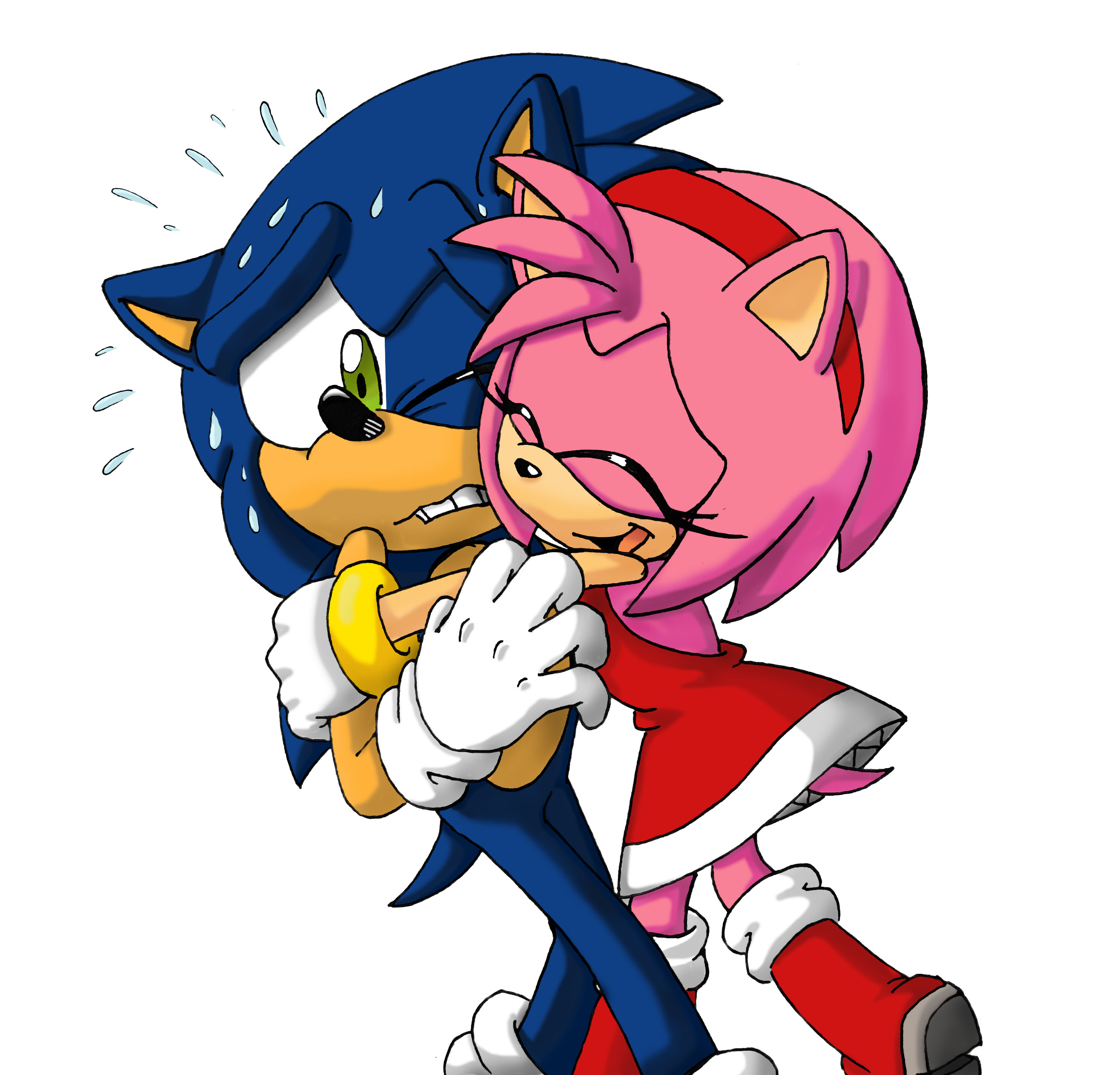 Joana Calado on X: If I were you I would start running @GottaGoFastYT  @BulmaBunnyGirl #Sonic #amyrose #sonamy #fanart  / X