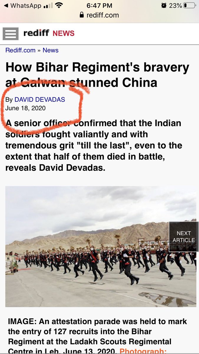 IndiaKravMaga's tweet image. Why do lines look #lifted if not Twitter inspiration from #strategicexperts desperate for #relevance #Galwan @david_devadas @shivkunalverma @KatochPrakash @RediffNews #journalism @Gen_VKSingh @rwac48 @ajaishukla @manupubby @manaman_chhina @DefenceMinIndia m.rediff.com/news/column/la…