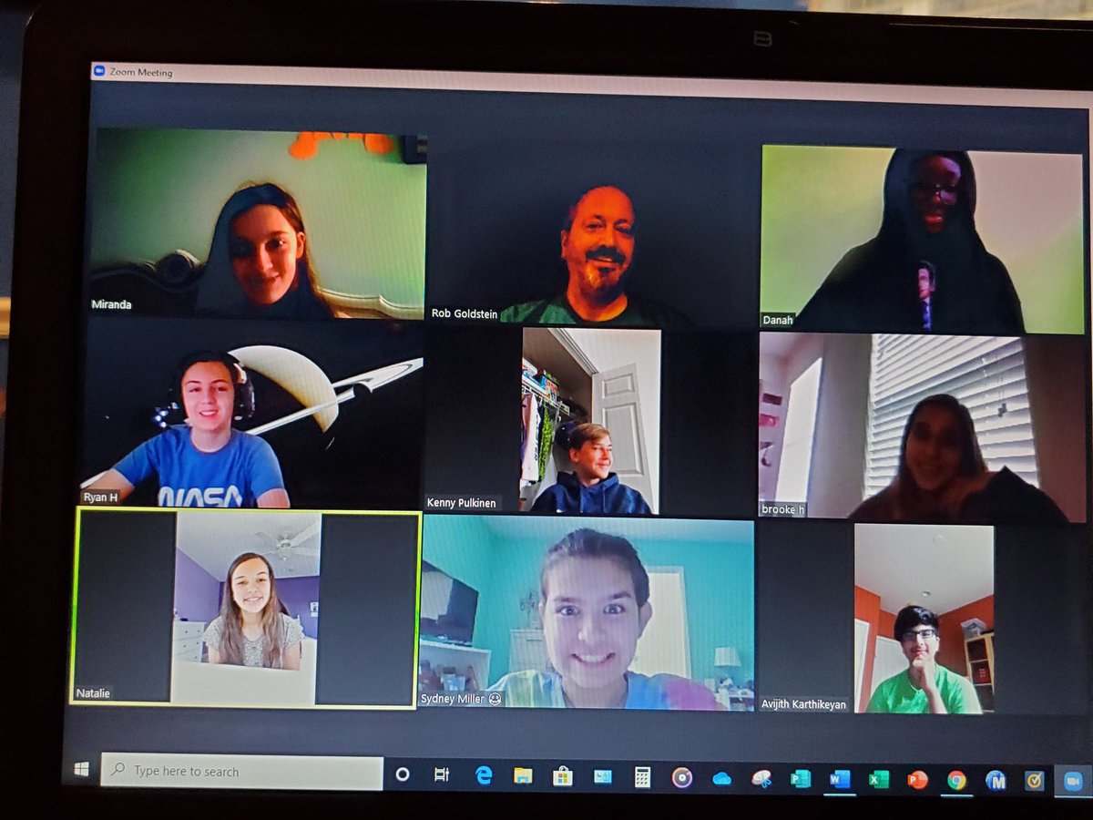 NBBIZTECH's tweet photo. Our final Zoom...an amazing 8th grade Business and Careers class...I am really going to miss you all! Best of luck over in the high school. YOU GUYS ROCK! Serious and goofy pictures - but we accomplished our target. @nbc_msprincipal @Sgraternbc @EmerMatt #nbnation @NBFBLA https://t.co/DZaekCeuke