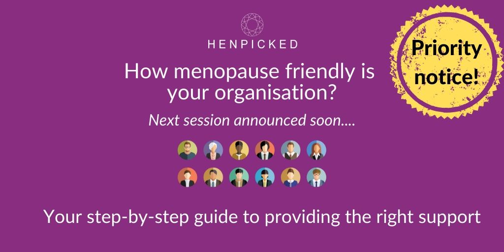 T4W_Henpicked's tweet photo. Thank you to everyone keeping the menopause conversation going at our FREE webinars. They fill fast &amp; we're about to announce our next 2 in the series. Sign up now to our newsletter for advance notice: https://t.co/ag3TJDdi3I

#menopausesupport #menopauseatwork https://t.co/cX3aHIU9KM