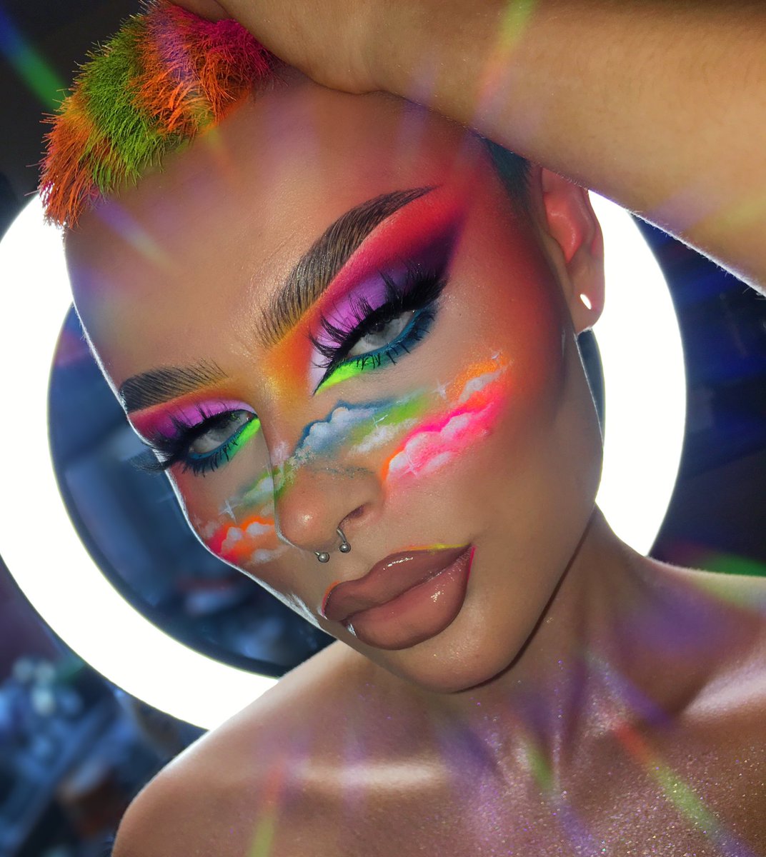 cakefaceben's tweet photo. @NikkieTutorials Happy pride!🌈💕 insta - @cakefaceben https://t.co/fH1hRXfY8I