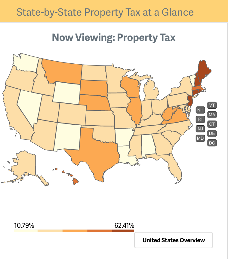 landpolicy's tweet photo. Our State-by-State Property Tax at a Glance visualization tool now includes updated state property tax developments through 2019, new content on school finance history, and recent demographic data. Check it out: https://t.co/P2CYdfconJ https://t.co/tInhX00onb