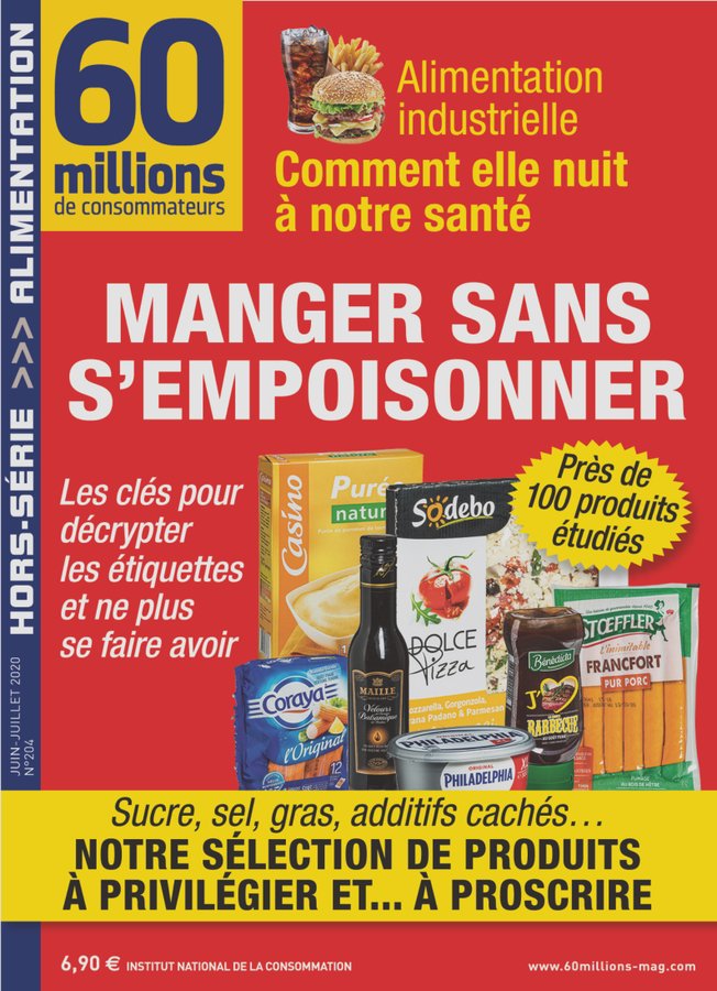 FredericBianchi's tweet photo. "Manger sans s'empoisonner" Rien que ça... Le but de la presse est de maintenir les gens dans un état de stress et d'insécurité permanent. Et ça marche pas mal https://t.co/sPTBpsWlRe