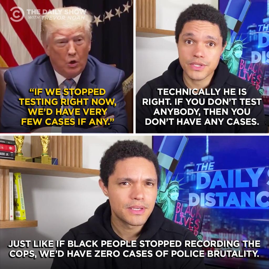 TheDailyShow's tweet photo. Trump’s got a point. https://t.co/fah9AECBxV