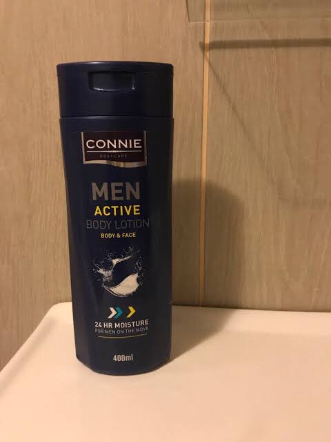 The Fergusons own/control a company known as Koni Multinational trading as Connie Body Care. In 2014, they launched a range of skin care products under the “Connie” brand name. In 2015, they introduced a Men’s range targeted at gents. With the colour scheme depicted below.