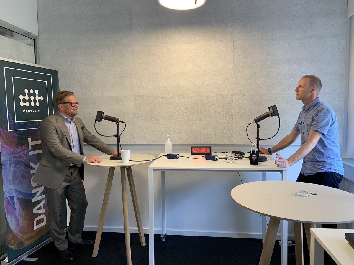 MartinJErnst's tweet photo. Jeg har lige været forbi Kim Stensdal  hos Dansk IT for at optage en podcast. Emnet var værdien ved god cybersikkerhed. Kim er ved at gøre den podcast klar ...  #businesscase #businessimpact #cybersikkerhed #coronakrise #businesspodcast #podcastinterview #cybersecuritythreats https://t.co/ikPzR5uqCJ