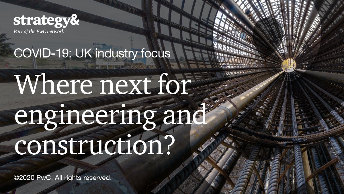 #Engineering and #Construction is inevitably being impacted by #COVID19 with shortages of materials, social distancing restrictions and contract terminations to control costs. Discover #WhereNext with <a href="/strategyand/">Strategy&</a> <a href="/PwC_UK/">PwC UK</a> industry experts pwc.to/2zMiu34