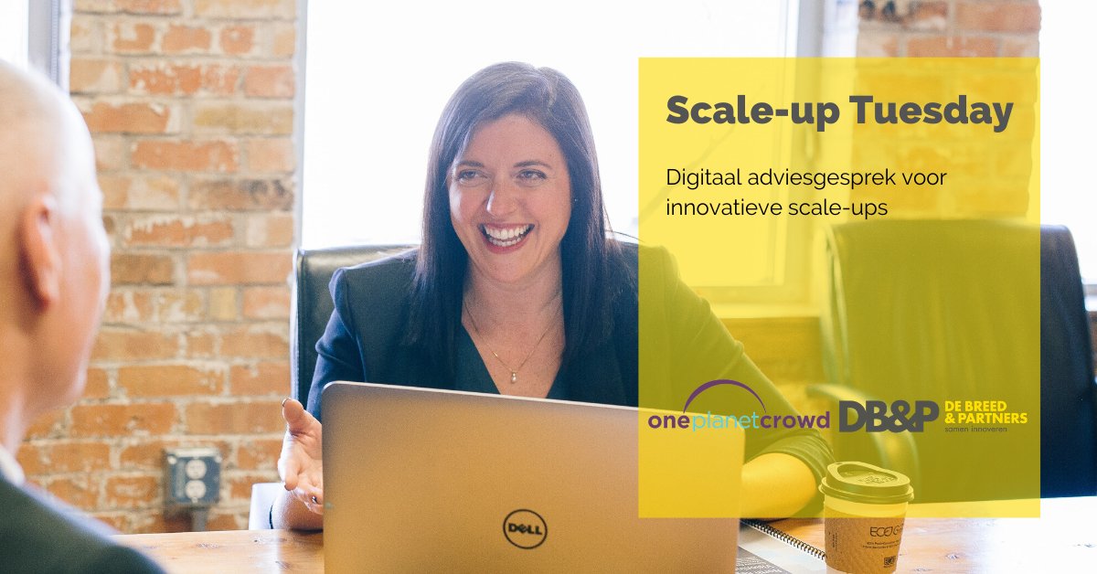 Benieuwd naar de #financieringsmogelijkheden van jouw #scaleup? Op 7 juli organiseren wij in samenwerking met @Oneplanetcrowd de tweede editie van #scaleuptuesday. Profiteren van dit gratis #adviesgesprek? Meld je direct aan voor Scale-up Tuesday. | bit.ly/3ewHc6k