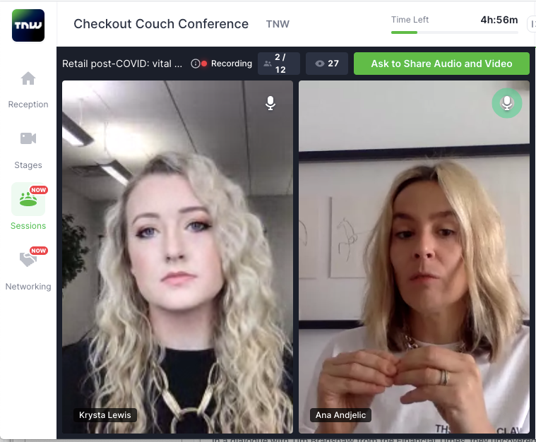 tnwevents's tweet photo. Visit #Checkout2020’s sessions now to hear from @andjelicaaa (Author) and @itskrystalewis (Founder & CEO of @Aislingorganics). Find out the vital next steps for retailers in a world post-COVID-19. Register at https://t.co/oNVKcILOeM & check your email for the livestream link https://t.co/FW2oqkab2H