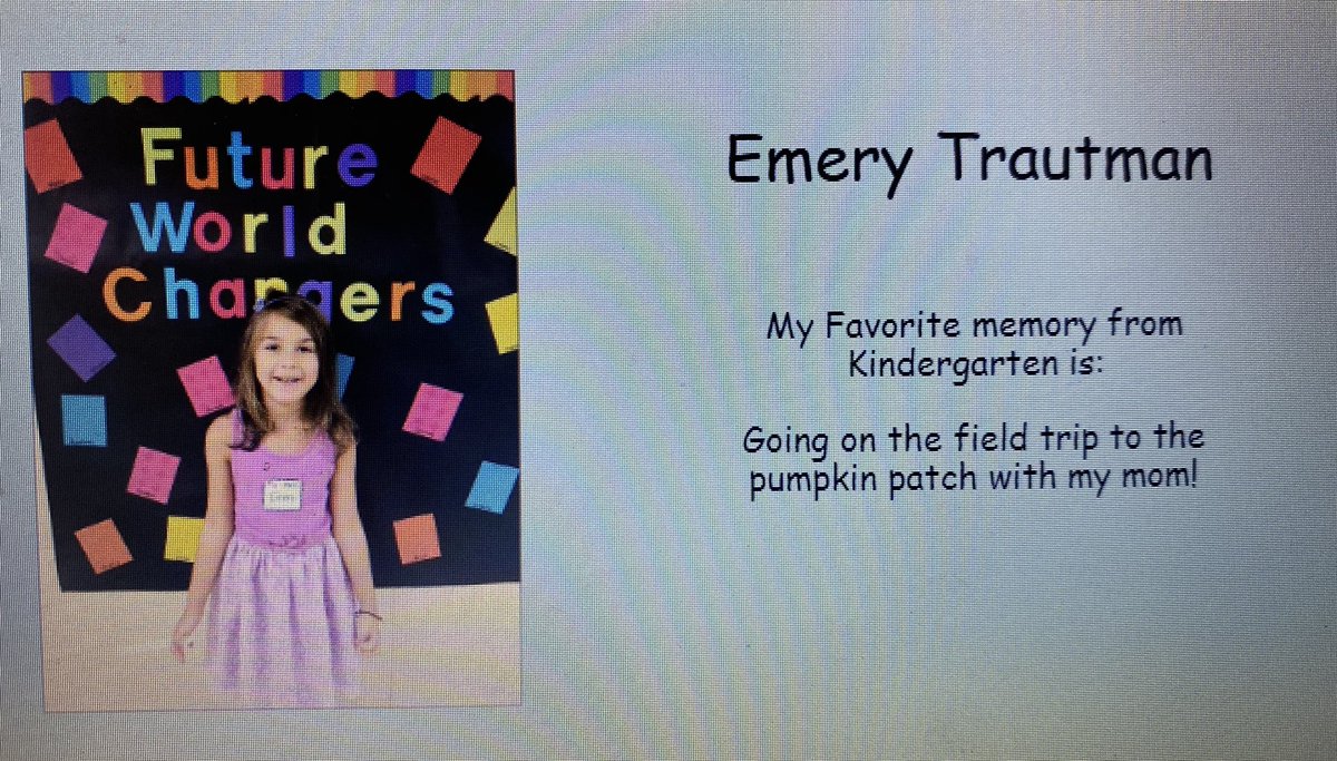 MTL_HS_K's tweet photo. On the very last day of Kindergarten, we celebrated the letter Y with Yearbook Day! I made a virtual yearbook using pictures taken on the first day of school and students shared their most favorite memory from Kindergarten. I will certainly miss this amazing group of children! ♥️ https://t.co/9V1gsSuJr2