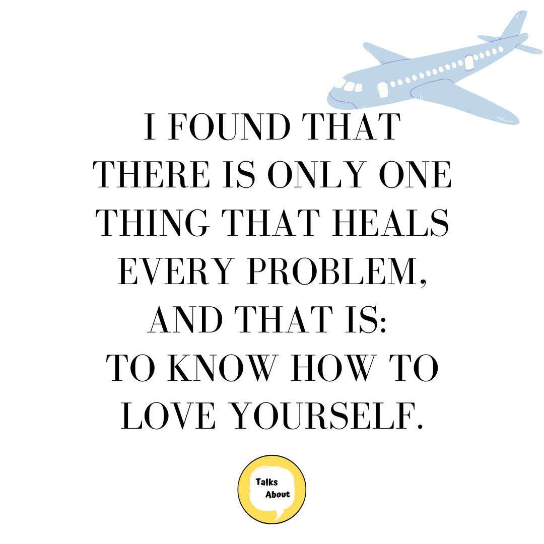 TalksAbouter's tweet photo. Love yourself.
Words by: Louise Hay
#talksabout
#quotes #kind #like #share #comment https://t.co/AjbnDrrojC