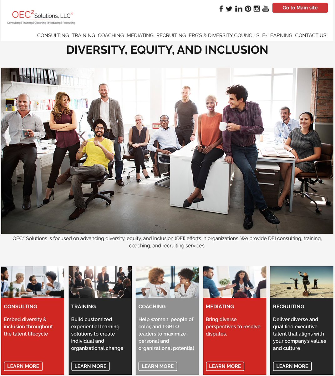 Oec2solutions's tweet image. The challenges of building a diverse and inclusive workplace can be daunting. OEC² Solutions partners with our clients to create a culture of diversity and inclusion within their organizations.
conta.cc/2YMeNCL
#Diversity #Inclusion #diversityinclusion #DEI