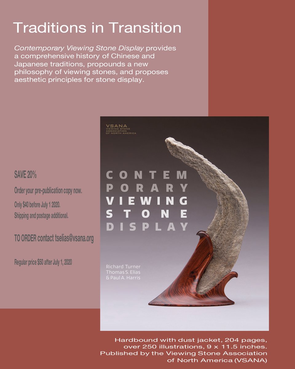 SlowTimeProf's tweet photo. So excited! Pre-pub copy of co-authored book arrived--beautiful history of viewing stones and how-to handbook for creating displays, + eco-philosophy of stone. 

We put our ❤️❤️❤️ in this book, pls share/retweet.

info/preview: https://t.co/r5nrATsWvM https://t.co/ngvvmof3Wx