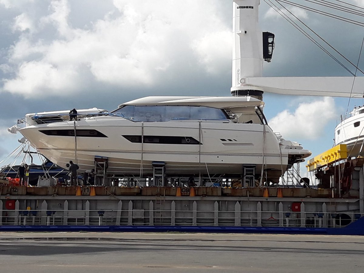 nickhat_Anc's tweet photo. Our clients @PrestigeYachts 680 on leg 2 of her journey to Antibes where the @Ancasta_Group commissioning team will meet her to get her prepped for her new owner! https://t.co/tHl8zgSd1c
