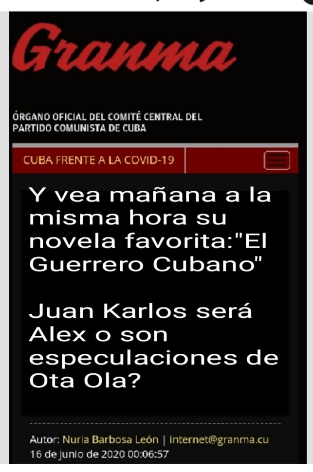 ÚLTIMA EDICIÓN DE GRANMA